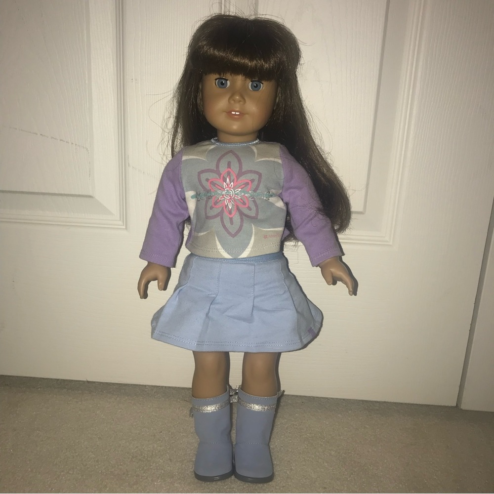 American girl doll and outfit.